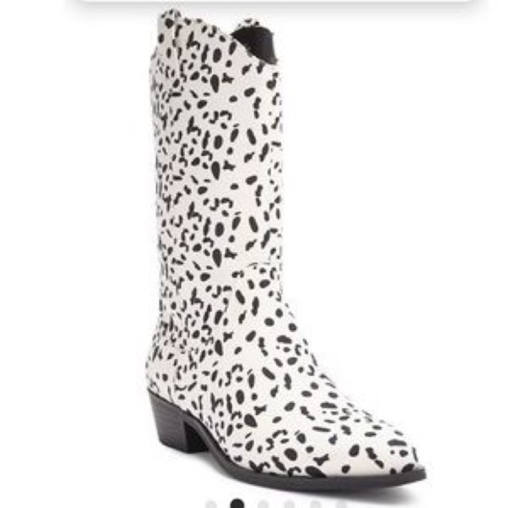 Dalmatian cowgirl boots